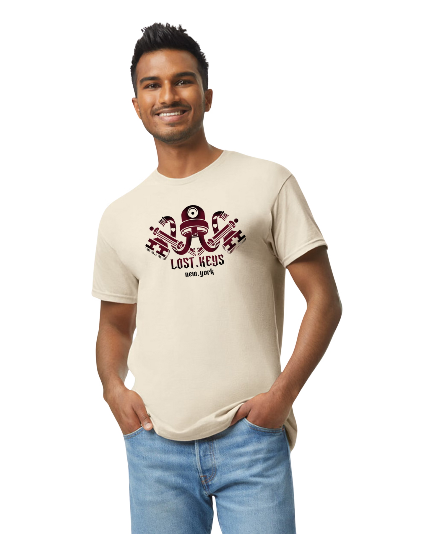 Unisex Natural Spray Logo Shirt